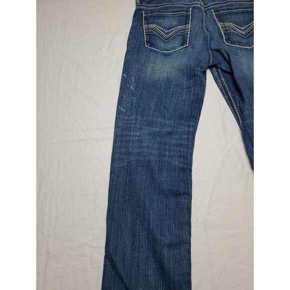 Harley Davidson Men's Jeans Medium Wash Straight Leg Boot Cut Biker Size 38x31 - Picture 14 of 16